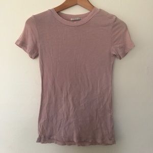 Zara plain pink tee